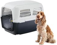 Ferplast Dog Carrier CLIPPER 4, IATA Approved Dog Travel Crate, Medium Dog Carrier max 20 Kg, Pet Carrier for Airline, Car, Train, 71 x 50 x h 51 cm, Steel Door, Secure Closure