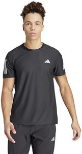 adidas Hombre Own the Run Tee, Black, M