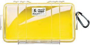 Pelican 1060 Micro Case - for iPhone, Cell Phone, GoPro, Camera, and More (Yellow/Clear)