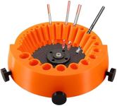 Drill Bit Sharpener Tool, Multipurpose Portable Universal Heavy-Duty Angle Power Drill Bit Sharpeners for Sharpening Drill Bits 2 to 13 Mm Drill Bits & 125 Mm Grinder (Orange)