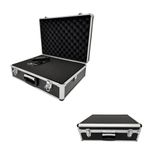 ROC Cases A501 Black Lockable Flight Case L460xW330xH150mm with Cubed Foam Pick and Pluck Insert and Carry Strap