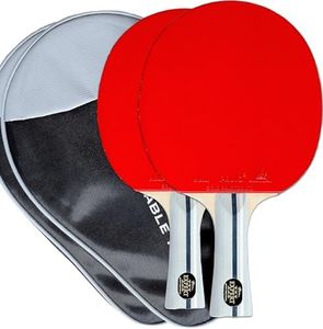 Palio Expert 3.0 - Racchette da ping pong e custodia | Racchette da ping pong ad alte prestazioni approvate ITTF per principianti | Massima rotazione e controllo (Set di 2 racchette)