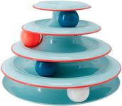 Petstages Chase Meowtain Tracks Cat Toy - 4 Levels of Fun Interactive Play - Circle Track with Moving Balls Satisfies Kitty’S Hunting, Chasing & Exercising Needs