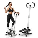 MYHEART Premium Stepper Machine with Handlebar & Resistance Bands | Heavy-Duty Hydraulic Stair Climber for Home Gym | Full-Body Cardio Fitness Equipment with Smart LCD Monitor