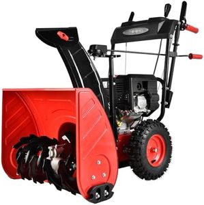 PowerSmart Snow Blower Gas Powered 26-Inch 2-Stage 212cc Engine with Electric Starter, LED Headlight, Self Propelled Snowblower (PS26)