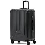 Flight Knight Premium Lightweight Suitcase - Built-in Side Lock - 8 Spinner Wheels - ABS Hard Shell Check in Highly Durable Luggage - Medium - 67x45x26cm