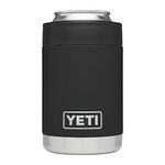 YETI Rambler Vacuum Insulated Stainless Steel Colster, Black DuraCoat