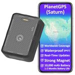 PlanetGPS (Saturn) - Waterproof Magnetic GPS Tracker for Car w/Worldwide Coverage GPS Tracker for Vehicles Trucks (1 to 2 Months Battery Life) | Subscription Required (Starting $6.80 CAD/Month)
