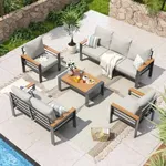 Aoxun Aluminum Patio Furniture Set 