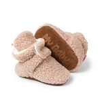 Sonsage Infant Baby Girls Boys Cotton Booties Soft Non-Slip Sole Winter Warm Cozy Stay On Socks Newborn Toddler First Walkers Crib Shoes