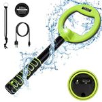 OMMO Underwater Metal Detector, IP68 Fully Waterproof Rechargeable Metal Detector with 3 Modes Vibration&Sound, Metal Detector for Adults with Built-in 1600mAh Battery for Underwater Scuba Diving