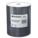 Verbatim DVD-R 4.7GB 16X DataLifePlus White Inkjet Printable Surface, Hub Printable - 100pk Tape Wrap