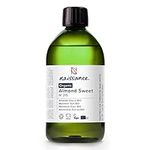 Naissance Certified Organic Sweet Almond Oil (no. 215) 450ml – for Skin, Hair, Massage, Nails, Ears, Face, Body, Stretch Marks - Natural Skin Care, Cold Pressed, Unrefined, Carrier Oil, Aromatherapy