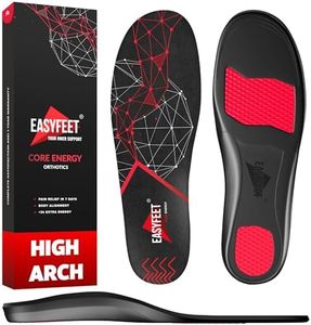 Arch Support Insoles for Men Women - High Arch Shoe Inserts for Standing All Day - Plantar Fasciitis Relief Orthotic Insole for Flat Feet - Work Running Hiking