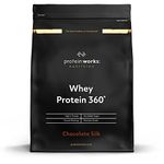 Protein Works - Whey Protein 360 | Premium Whey Shake | Whey Protein Powder Blend | No Added Sugar Protein Shake | 40 Servings | Chocolate Silk | 1.2kg