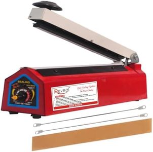 Reveal Sealing Machine Heat Sealer for Food Packet Packing | Durable Plastic Bag Sealing Machine | Fast Heating, Adjustable Temperature | Perfect for Home & Small Business (8 inch - 200 mm)