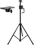 Pyle Universal Speaker Stand Tripod - 4 to 6.5 Ft Sound Equipment Mount Height Adjustable Up to 78.7 Inch for Speakers w/ 35mm Compatible Insert, Perfect for Home, On-Stage or in-Studio Use - PLPTS77