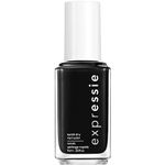 Essie Quick-Dry Nail Polish, Dries in a Minute, Angled Brush, Vegan Formula, Expressie, Colour: Black, Volume: 10ml/33 fl oz