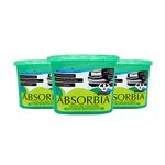 Absorbia Moisture Absorber & Odour Buster with Activated Charcoal |Family Pack of 3 (300 gms X 3 Boxes) |Absorption Capacity 600ml Each Box |for Wardrobe etc |Fights Against Mould & Musty smells…