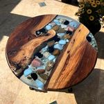 Handmade Resin and Wood Pebble Epox