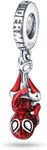 LIGHTDOG Alliance Charm fits Pandora Europe Bracelets,925 Sterling Silver Dangle Pendant Bead,Mother's Day Gift Girl Jewelry Beads for Women Bracelet&Necklace, Sterling Silver, Cubic Zirconia