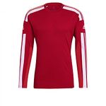 adidas Men's Squadra 21 Long Sleeve Jersey, Team Power Red/White, L