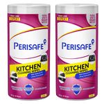 PERISAFE Kitchen Cleaning Wet Wipes- Combo Pack of 80 Wipes (160 wipes)| Enhanced Dirt Lifting Performance | Powerful Formula with Perimax Technology | Large & Thick Wipe| Kills 99.9% of germ