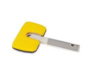 Joseph Joseph CleanTech 2-in-1 Surface Bathroom Scrubber with Microfibre and Abrasive Pads, Soft-Grip Handle