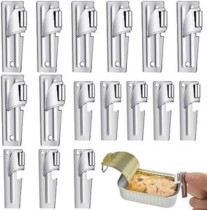 Honeydak 16 Pcs P-38 and P-51 Military Style Can Openers Stainless Steel Military Can Opener Portable Camping Can Opener Survival Can Opener Army for Travel Kitchen Tool Men Women, Silver