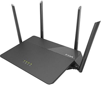 D-Link DIR-878 – Router WiFi Gaming AC1900 MU-MIMO (Dual-Band, 1900 Mbps, 4 Puertos LAN + 1 Puerto de Internet, RJ45 Gigabit 10/100/1000 Mbps, Wave 2, WPS, WPA2), Compatible Movistar, Negro