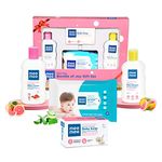 Mee Mee Baby Bundle of Joy Gift Set for Newborn | Baby Lotion,Shampoo,Baby soap and Wet Wipes for Smooth Skin and Gentle Care | Gift Pack of 4