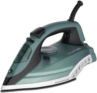 Russell Hobbs Advanced Glide Iron, RHC280, Non- Stick Ceramic Soleplate, Continuous Steam, Self Clean & De-Scale Functions, Durable, Green