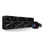 NZXT Kraken Elite 360 - RL-KN36E-B1-360mm AIO CPU Liquid Cooler - Customizable 2.36" LCD Display for Images, Performance Metrics and More - High-Performance Pump - 3 x F120P Fans - Black