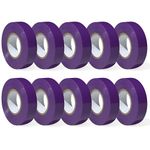 Electrical Tape 3/4" x 66 Feet PVC Electric UL Listed, Flame Retardant, Waterproof, Strong Adhesive PVC Insulation Electrical Tape - 10 Rolls per Pack (Purple)
