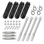 GFTIME 37CM Repair Kit Replacement For Charbroil 463420507, 463420509, 463460708, 463460710 Barbecue Gas Grills, Stainless Steel Burners, Carryover Crossover Tube, Heat Plate Flame Tamer Spare Parts