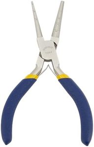BENECREAT Pinze per anelli di filo con impugnatura antiscivolo, pinze di precisione a becchi tondi (anelli da 2~8 mm) per la realizzazione di gioielli con perline e forme di filo metallico