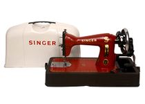 Singer Magna Red Unit Pack Domestic Handheld Sewing Machine with Cover & Base