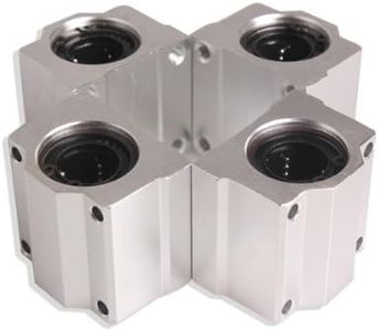 Vktech 4 Pcs SC20UU 20mm Aluminum Linear Motion Ball Bearing Slide Bushing for CNC