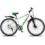 Vaux Ibex Cycle For Men 29inch with Double Disc Brakes & Front Suspension, Single Speed MTB Bicycle For Adults With Hi-Ten Steel Frame, Double Alloy Rims & Ralson Tyres, For Age Group 15+ Years(Green)