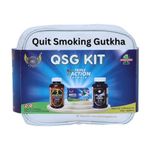 QSG Kit - Pack Of 3 Products | 4 weeks quit program with Triple Action Formula for Quit Gutkha Smoking Tobacco | Clinically tested | Detoxification | CE Certified
