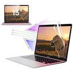 IPROKKO 2 Pack Anti Blue Light Screen Protector for MacBook Air 13 Inch (2018-2021,M1)&MacBook Pro 13In(2016-2022,M1,M2), 13.3" Mac Laptop Anti Glare Matte Light UV Blocker Eye Protective Film