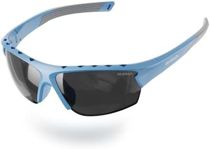 DEAFRAIN Polarized Sports Sunglasses for Women Men Baseball Running Cycling Fishing Softball Driving Glasses