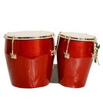 SKYLARK INTERNATIONAL� Supreme Quality Wooden Bongo Drum (Red)