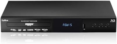 DpBlue 4K UHD Blu-ray Player for TV Projector Support Region A Blu Ray 3D 4K Discs All Regions DVDs Twin HDMI Output HDR10 Dolby Vision Dolby Atmos 4K Ultra HD Blu ray DVD Player BT.2020 Color Gamut