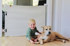 Crafted Gates Modern Fabric Baby Gate – Indoor Safety Gate with Premium Milliken Alpine Performance Fabric, Pet & Toddler Barrier, Designer Look – Easy Install – USA Made