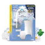 Glade Plug in Air Freshener Holder and Refill, Electric Scented Oil Room Air Freshener, Clean Linen, Pack of 4 Starter Kits, (4 x Holder and 4 x 20 ml Refill)