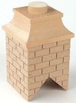 Melody Jane Dolls House Square Wooden Brick Chimney DIY Builders