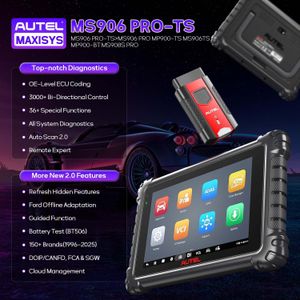 Autel MaxiSYS MS906pro TS Car Diagnostic Scanner – ECU Coding, 36+ Services, CAN FD, FCA, OS 10