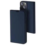 ConnectPoint Hard Flip Cover for iPhone 14, Leather Wallet Book Flip Folio Stand View Cover with Card Slots and Magnetic Closure for iPhone 14 - Blue