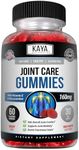 Kaya Naturals Joint Care Gummies, Premium Pain Relief & Joint Support Gummies | Natural Joint & Flexibility Support - Glucosamine Gummies Best Immune Health Support for Women & Men - 60 Count